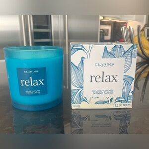 Clarins Relax Lavender Scented 3 Wick Candle 13.06 oz.